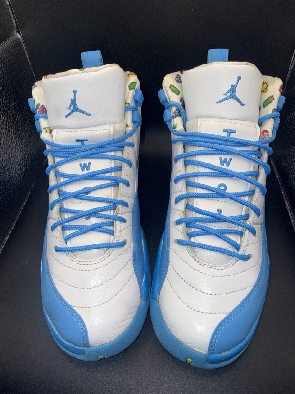 Size 6 (GS) - Jordan 12 Retro Mid Emoji, DQ4365-114, Clean, No Box, Excellent